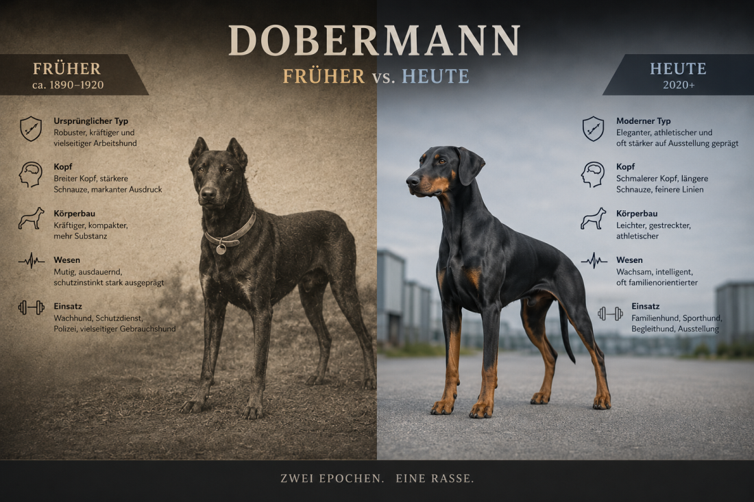 Dobermann Früher vs. Heute
